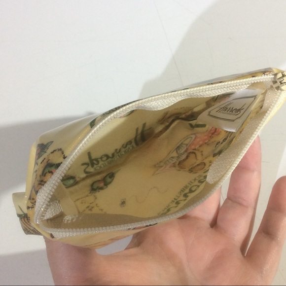 Harrods London Teddy Bear Pouch Coated Canvas Case - Picture 4 of 7